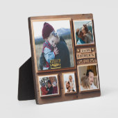 Plaque Monogramme de la Fête des Pères personnalis (Recto)