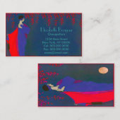 Plaque Moon Fashion ~ Carte de visite (Devant / Derrière)