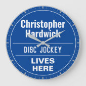 Plaque murale de style grande horloge de disc-jock (Recto)