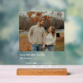 Plaque musicale personnalisée de style Spotify (Neutre)