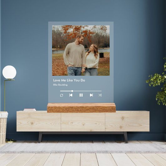 Plaque musicale personnalisée de style Spotify