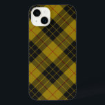 Plaque noire jaune tartan MacLeod<br><div class="desc">Clan de MacLeod tartan jaune noir plaid</div>