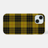 Plaque noire jaune tartan MacLeod (Verso Horizontal)