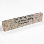 Plaque Nom du bureau en granit
