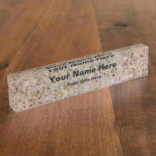 Plaque Nom du bureau en granit