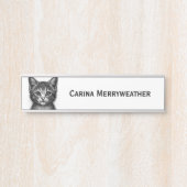 Plaque nominative d'un jeune chat adorable (Devant)