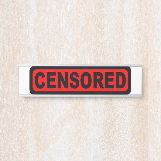 Plaque numérique censurée (Devant)