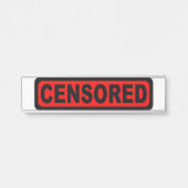 Plaque numérique censurée (Devant)