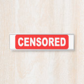 Plaque numérique censurée (Devant)