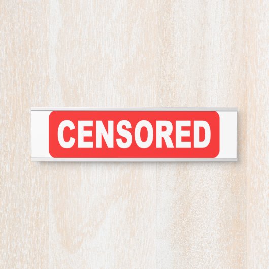 Plaque numérique censurée (Devant)