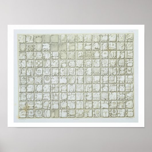 Plaque of ideographic write from the Temple of I Poster (Voorkant)