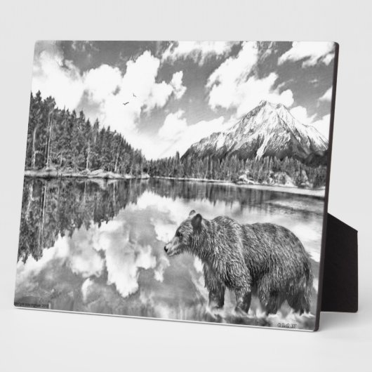 Plaque Ours et Mouintains (Côté)