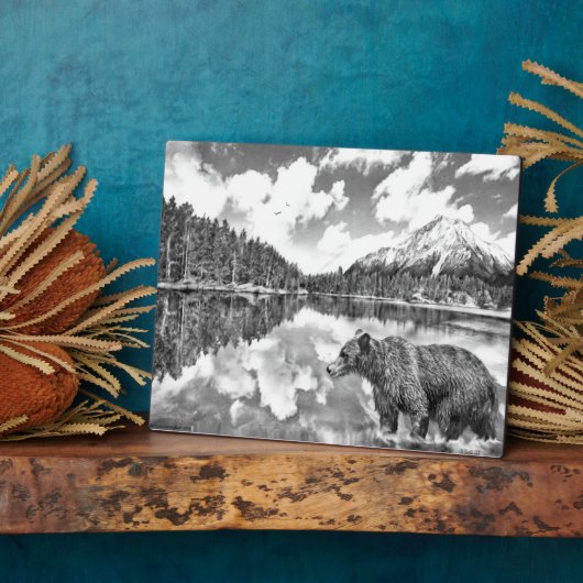 Plaque Ours et Mouintains (Côté)