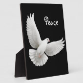 Plaque personnalisable White Peace Dove (Côté)