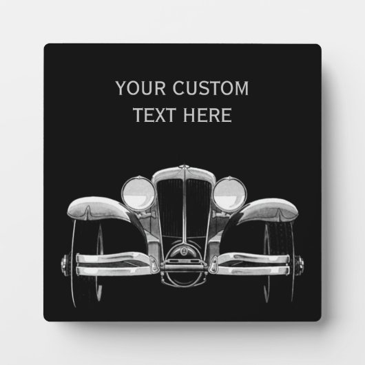 Plaque personnalisée de la voiture Vintage (Devant)