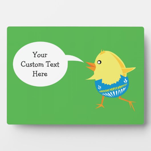 Plaque personnalisée de Pâques (Devant)