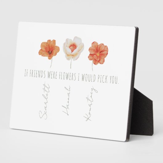 Plaque personnalisée des meilleurs amis (Côté)