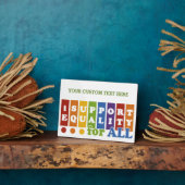 Plaque personnalisée Equal Rights (Côté)