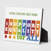 Plaque personnalisée Equal Rights (Côté)