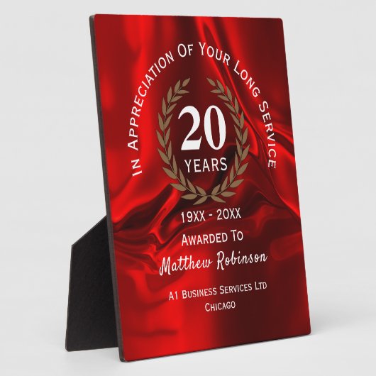 Plaque personnalisée longue durée (Côté)