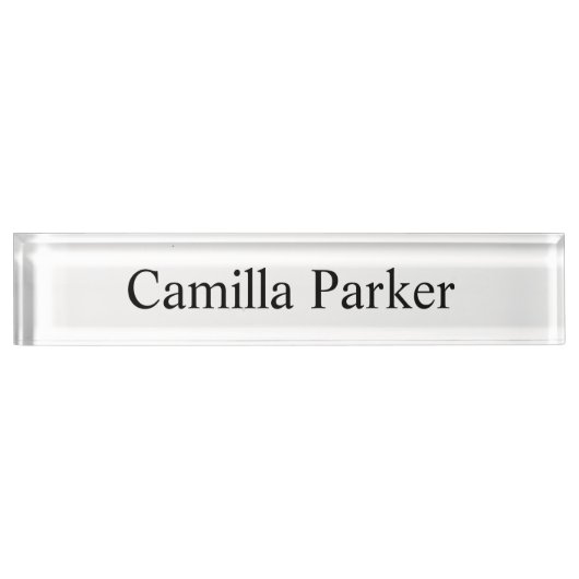 plaque personnalisée nom, nom personnalisé, plaque (Devant)