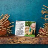 Plaque personnalisée Parrain et Enfant d'Or avec l (Côté)