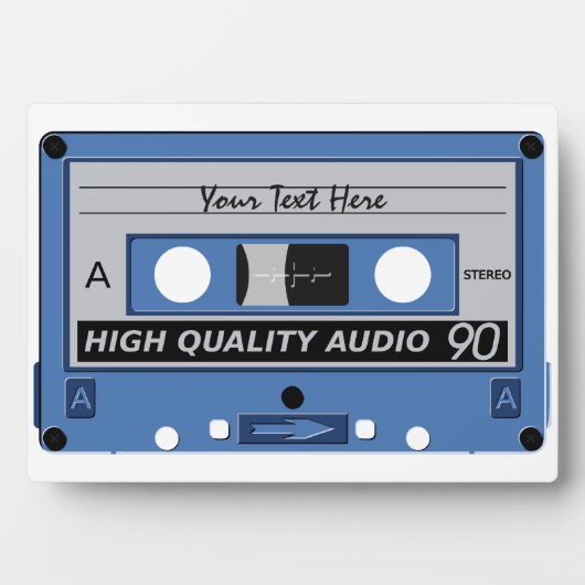 Plaque personnalisée sur bande de cassettes (Devant)