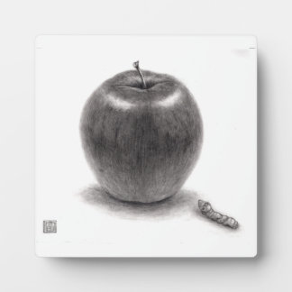 PLAQUE PHOTO りんごとあおむし