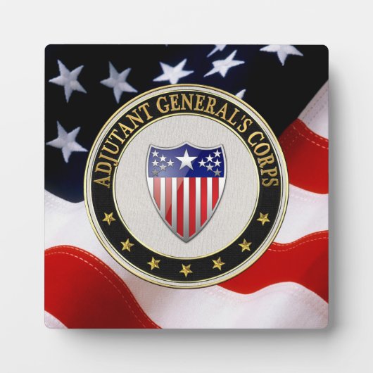 Plaque Photo [100] Insigne de la Branche du Corps d'adjudant gé (Devant)