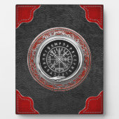 Plaque Photo [100] Vegvisir - Viking Silver Magic Runic Compass (Devant)