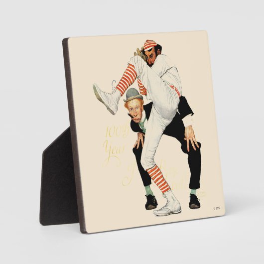 Plaque Photo 100e Anniversary of baseball (Recto)