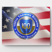 Plaque Photo 100e Division de l'instruction (Devant)