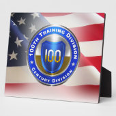 Plaque Photo 100e Division de l'instruction (Côté)