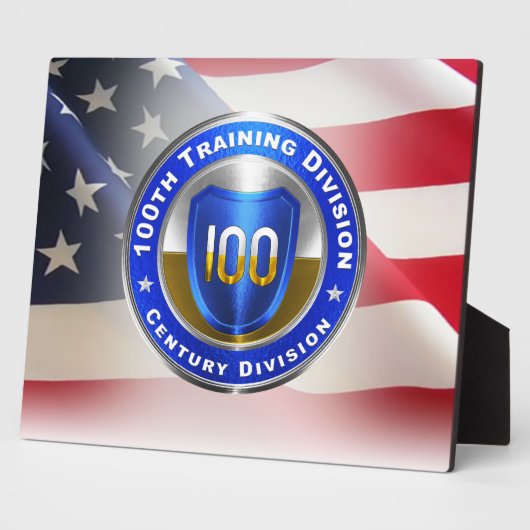 Plaque Photo 100e Division de l'instruction (Côté)