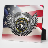 Plaque Photo 101e division aéroportée (Côté)