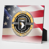 Plaque Photo 101e division aéroportée Iraq Vétérinaire (Côté)