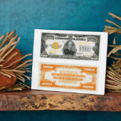 Plaque Photo 10 000 $ Gold Certificate Bank Note 1934 (Côté)