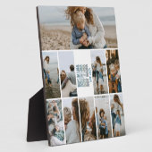 Plaque Photo 10 Boy Mama Custom Photo Collage (Côté)