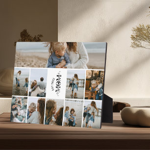 Plaque Photo 10 Collage de Photos Personnalisé Meilleure Maman