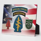Plaque Photo 10th Special Forces Group (AIRBORNE) (Côté)