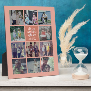 Plaque Photo 11 Collage de photos Instagram - Texte personnalis