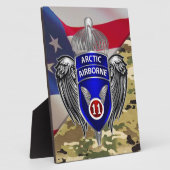 Plaque Photo 11e division aéroportée (Côté)