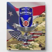 Plaque Photo 11e division aéroportée (Devant)