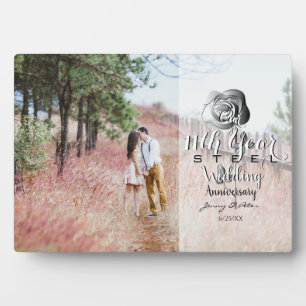 Plaque Photo 11e Mariage Anniversaire Personnalisé Photo en aci