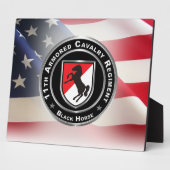 Plaque Photo 11e régiment de cavalerie blindée (Côté)