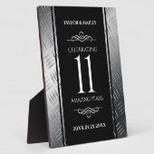 Plaque Photo 11ème anniversaire de Mariage en acier (Côté)