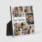 Plaque Photo 12 Photo Collage Meilleur Papa Jamais (Recto)