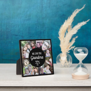 Plaque Photo 12 Photo Collage photo amusant - We Love You Grand