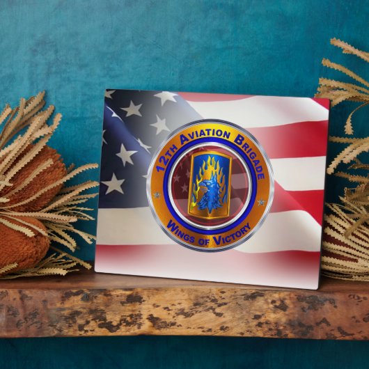 Plaque Photo 12e brigade d'aviation de combat (BAC) (Côté)