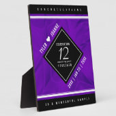 Plaque Photo 12ème anniversaire de la Mariage de soie (Côté)